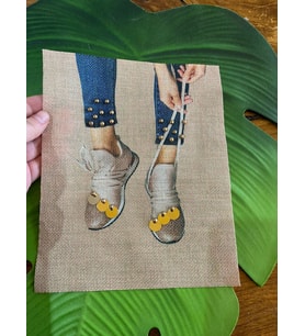 HASIR BONCUK PAYET İŞLEME ARMA APLİKE DİKİŞ GİYİM AKSESUARI (Sarı)