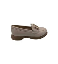 Çiğdem Kundura Eleganza Sole Kadın Suni Deri Loafer - Eleganza Sole - SİYAH - 39 (Vizon)