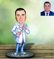 Kişiye Özel Doktor Tasarımlı Karikatür Ahşap Biblo Modelleri (Model 3)