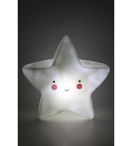 Silikon Led Işıklı Yıldız Gece Lambası Çocuk Odası (Beyaz)