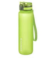 Uzspace Büyük Boy 28 cm 1000 ml 1 litre Tritan Su Matarası 14 Renk FiftyFifty Softtouch (Yeşil)