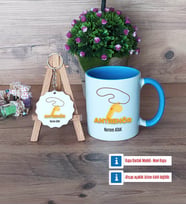 Antrenör Kupa Bardak Kırmızı ve Ahşap Anahtarlık Hediye (Model 3)