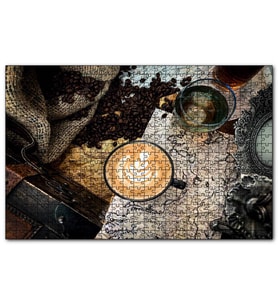 Cakapuzzle Antikalar Haritalar İrlanda Sütlü Kahvesi Görseli  Puzzle Yapboz MDF (Ahşap) (1000 Parça)