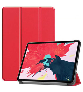 iPad Air 11 2024 Smart Cover Standlı 1-1 Kılıf (Kırmızı)