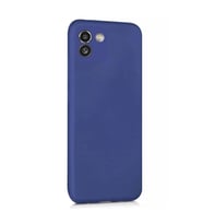 Samsung Galaxy A03 Kılıf Kamera Korumalı Silikon Rubber Arka Kapak (Lacivert)