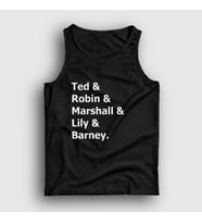 Presmono Unisex Sarı Names How I Met Your Mother Atlet 195387tt (Siyah)