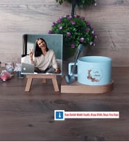 Doğum Günü Hediyesi İsme Özel Fotoğraflı Dekoratif Taş, Kupa Bardak Beyaz Hediye (Model 8)