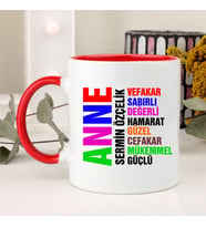 Anneler Günü Hediyesi Kupa Bardak (Kırmızı)