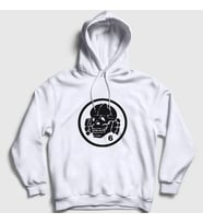 Presmono Unisex Beyaz Logo V2 Müzik Death In June Kapüşonlu Sweatshirt 503680tt (Beyaz)