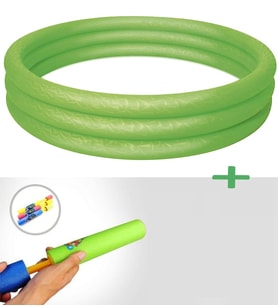 Su Pompalı-Bestway 51025, 3 Boğum Şişme Çocuk Havuzu, 122x25cm (Yeşil)