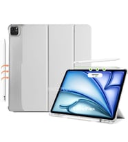 Apple iPad Pro 11 3./4. Nesil M2 Kılıf Flip Cover Kalem Bölmeli PC Case 2020-202 (Gri)