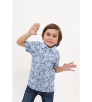 Toontoy Erkek Çocuk Desenli Tişört (Mavi)
