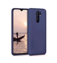 Xiaomi Redmi 9 Kılıf Kamera Korumalı Silikon Rubber Arka Kapak (Lacivert)