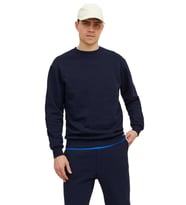 Jack & Jones Jjebradley Erkek Sweatshirt 12249341 (Lacivert)