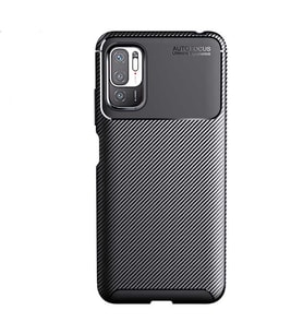 Xiaomi Poco M3 Pro Kılıf Karbon Silikon Case (Siyah)