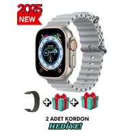 Akıllı Saat Watch ULTRA2 49MM Kordon Hediyeli - Son Versiyon (Gri)