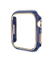 Apple Watch 44mm Gold Çizgili Kasa Koruyucu (Mavi)