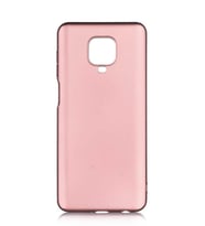 Xiaomi Redmi Note 9 Pro Kılıf Kamera Çıkıntılı Soft Silikon (Rose)