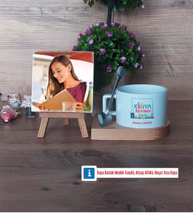 Kimya Öğretmeni Fotoğraflı Dekoratif Taş, Kupa Bardak Beyaz Hediye Öğretmenler Günü Hediyesi (Model 8)