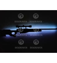 Awm Sniper Led Işıklı Tablo (Beyaz)
