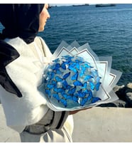Özel Kelebek Buketi Işıklı – Sevgiliye Romantik Hediye, Not Kartlı