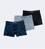 Malabadi 3 Lü Paket Erkek Çocuk Boxer 3M208 (Siyah-Gri)