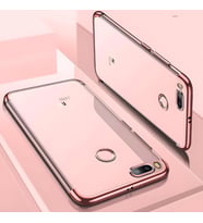 Xiaomi Mi 5x Kılıf Dört Köşeli Lazer Silikon Kılıf (Rose)