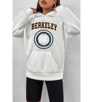 Unisex Berkeley Baskılı Sweatshirt (A.Beyaz)