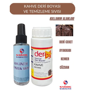 Sağdıç Saraciye Sağdıç Derby  Deri Mont Eşya Boyası Boya Öncesi Temizleme Sıvısı (Kahverengi)