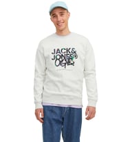 Jack & Jones Jorsilverlake Erkek Sweatshirt 12242366 (Gri)