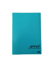 Kareli 100 Yaprak Plastik Kapak A4 Boy Defter (Mavi)