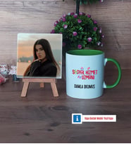 Sosyal Hizmet Uzmanı Fotoğraflı Dekoratif Taş, Kupa Bardak Beyaz Hediye (Model 14)