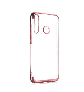 Huawei P40 Lite E Kılıf Zore Dört Köşeli Lazer Silikon Kılıf (Rose)