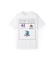 Kişiye Özel İsim Yazı Logo Baskılı Oversize Tişört %100 Pamuk (Beyaz)