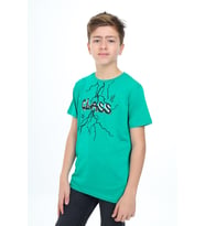 Toontoy Erkek Çocuk Baskılı Tişört (Koyu Yeşil)