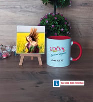 Çocuk Gelişim Uzmanı Fotoğraflı Dekoratif Taş, Kupa Bardak Beyaz Hediye Öğretmenler Günü Hediyesi (Model 2)