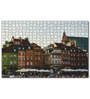 Cakapuzzle Tarihi Binalar ve Meydanda İnsanlar  Puzzle Yapboz MDF (Ahşap) (255 Parça)