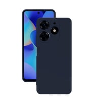 Tecno Spark 10 Pro Kılıf Kamera Korumalı Silikon Rubber Arka Kapak (Lacivert)