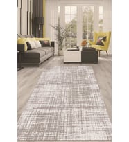 Dijital Kaymaz Taban Yıkanabilir Modern Renkli Salon Halısı Mutfak Halısı Yolluk ND-HT-603 (Gri)