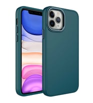 iPhone 12 Pro Max Kılıf Luna Dışı Soft Yumuşak İçi Kadife Kılıf (Açık Gri)