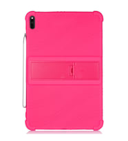 ALLY Huawei MatePad Pro 10.8 İnç Standlı Silikon Kılıf (Fuşya)