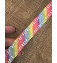 EN 3 CM PUL PAYETLİ RENKLİ ŞERİT DİKİŞ GİYİM HOBİ AKSESUARI (Pembe)