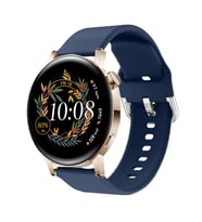 Huawei Watch Gt3 42mm Ile Uyumlu 20mm Purelux Soft Tokalı Silikon Kordon Dayanıklı Spor Stil (Lacivert)