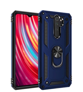 Microsonic Xiaomi Redmi Note 8 Pro Kılıf Military Ring Holder (Lacivert)