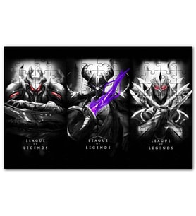 Cakapuzzle League Of Legends Animasyon Afiş Görseli Puzzle Yapboz MDF (Ahşap) (500 Parça)