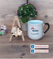 Diş Hekimi Kupa Bardak Beyaz ve Fotoğraflı Ahşap Anahtarlık HediyeDiş Hekimine Diş Hekimleri Günü Hediyesi (Model 10)