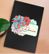 BK Gift Kişiye Özel İsimli Sert Kapaklı Siyah Defter, Arkadaşa Hediye, Yeni İş Hediyesi, Anı Defteri, Doğum Günü Hediyesi-1 (Model 9)