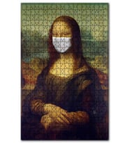 Cakapuzzle Maskeli Mona Lisa Puzzle Yapboz MDF (Ahşap) (500 Parça)