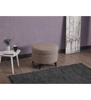 Melina Renk Seçenekli Modern Tasarımlı Puf (Kahverengi)