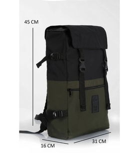 BagsLap Su Geçirmez Kumaş Sırt Çantası 1013 (Haki)